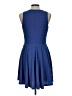 Freeway Polka Dots Blue Casual Dress Size L - photo 2