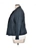 Talbots 100% Linen Solid Blue Blazer Size 16 - photo 5