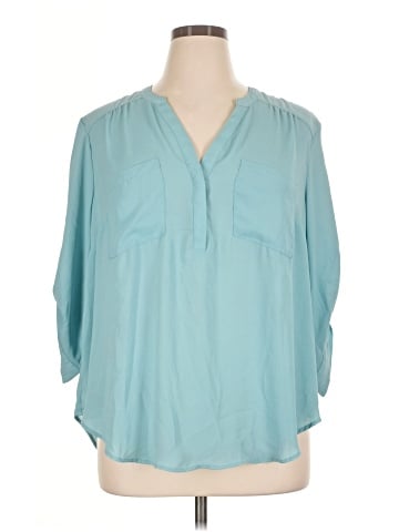 Torrid 3/4 Sleeve Blouse (view 1)