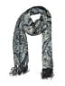 Unbranded Paisley Gray Blue Scarf One size - photo 1