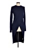 Shein 100% Polyester Blue Long Sleeve Turtleneck Size M - photo 1