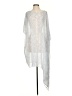 DKNY 100% Polyester Silver White Poncho Size P (petite) - photo 1