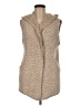Love Tree 100% Polyester Ivory Faux Fur Vest Size M - photo 1