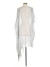 DKNY 100% Polyester Silver White Poncho Size P (petite) - photo 2