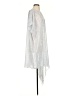 DKNY 100% Polyester Silver White Poncho Size P (petite) - photo 4