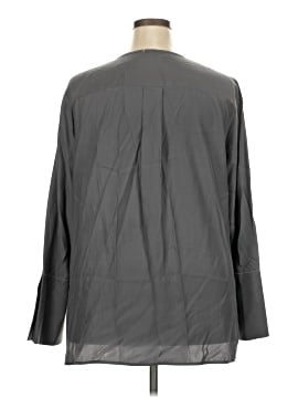 Lafayette 148 New York Long Sleeve Silk Top (view 2)