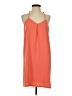 Joy Joy 100% Polyester Solid Orange Casual Dress Size S - photo 1