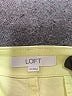 Ann Taylor LOFT Solid Yellow Shorts Size 12 - photo 3