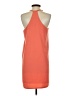 Joy Joy 100% Polyester Solid Orange Casual Dress Size S - photo 2