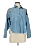 Assorted Brands 100% Cotton Blue Long Sleeve Button-Down Shirt Size M - photo 1