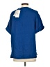 Dear John 100% Cotton Blue Short Sleeve Blouse Size XS - photo 2
