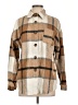 Halife 100% Polyester Plaid Brown Coat Size L - photo 1