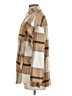 Halife 100% Polyester Plaid Brown Coat Size L - photo 5