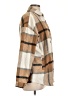 Halife 100% Polyester Plaid Brown Coat Size L - photo 4