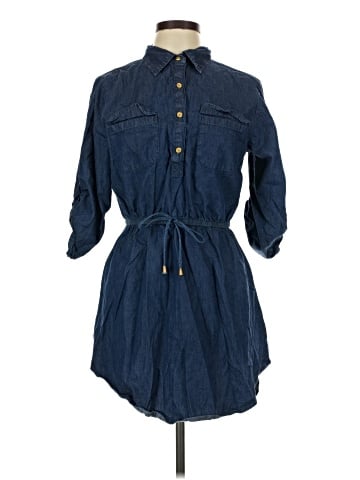 Speed Control 3/4 Sleeve Button-Down Shirt (view 1)