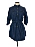 Speed Control 100% Cotton Blue 3/4 Sleeve Button-Down Shirt Size L - photo 1