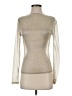 J.Crew Metallic Silver Long Sleeve Top Size XS - photo 1