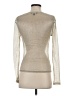 J.Crew Metallic Silver Long Sleeve Top Size XS - photo 2