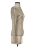 J.Crew Metallic Silver Long Sleeve Top Size XS - photo 4