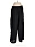 Shein Curve 100% Polyester Solid Black Track Pants Size 16 Plus (2) - photo 1