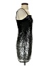 iris 100% Polyester Metallic Silver Cocktail Dress Size S - photo 4