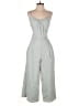 Gal Meets Glam Checkered-gingham Gray Jumpsuit Size 6 - photo 1