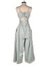 Gal Meets Glam Checkered-gingham Gray Jumpsuit Size 6 - photo 2