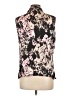 Tahari by ASL 100% Polyester Floral Black Sleeveless Blouse Size L - photo 2