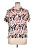 Lands' End Floral Pink Short Sleeve Blouse Size 1X - photo 1