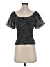 Anthropologie Silver Short Sleeve Top Size XS - photo 1