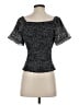 Anthropologie Silver Short Sleeve Top Size XS - photo 2