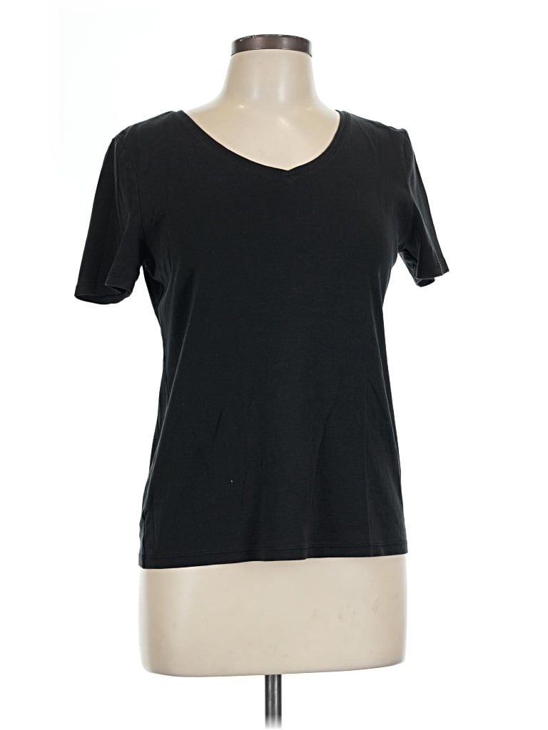 Pre-owned Talbots Short Sleeve T-shirt In Black