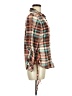 Love Potion 100% Polyester Plaid Brown Long Sleeve Blouse Size M - photo 4