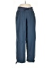 Nike 100% Polyester Solid Blue Casual Pants Size L - photo 1