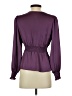 BCBGMAXAZRIA 100% Polyester Purple Long Sleeve Blouse Size XS - photo 2