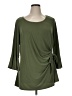 Avenue Green 3/4 Sleeve Top Size 1X - photo 1