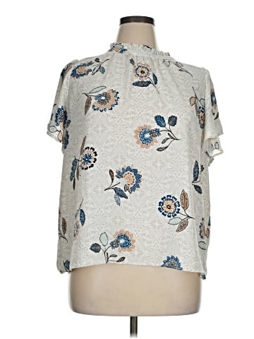 Ann Taylor LOFT Outlet Short Sleeve Blouse (view 1)