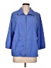 Zenergy by Chico's 100% Polyester Blue Raincoat Size Lg (2) - photo 1