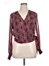 Bar III 100% Polyester Purple Long Sleeve Blouse Size XL - photo 1