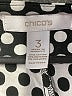 Chico's 100% Polyester Polka Dots Black Casual Skirt Size XL (3) - photo 4