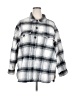 Sanctuary 100% Cotton Plaid Gray 3/4 Sleeve Button-Down Shirt Size 2X - photo 1