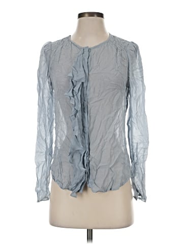 Moulinette Soeurs Long Sleeve Silk Top (view 1)