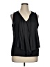 Tanner Black Sleeveless Blouse Size 16 - photo 1