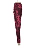 Marika Floral Burgundy Casual Pants Size XXS (estimated) - photo 5