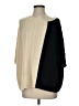 St. John Color Block Ivory Poncho Size S - photo 1