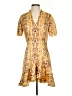 Sandro 100% Polyester Paisley Yellow Casual Dress Size XXS - Sm - photo 1