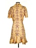 Sandro 100% Polyester Paisley Yellow Casual Dress Size XXS - Sm - photo 2