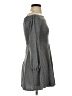 She + Sky Solid Gray Casual Dress Size S - photo 4
