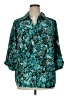 Maggie Barnes Paisley Teal 3/4 Sleeve Blouse Size 0X - photo 1
