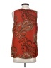 Peter Nygard 100% Polyester Red Sleeveless Blouse Size S - photo 2